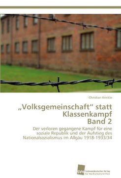portada Volksgemeinschaft" statt Klassenkampf  Band 2