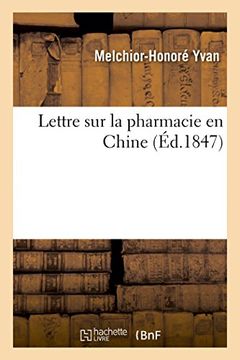 portada Lettre sur la pharmacie en Chine (Sciences) (French Edition)
