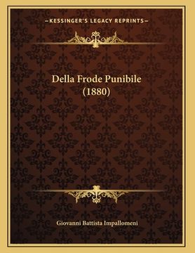 portada Della Frode Punibile (1880) (en Italiano)