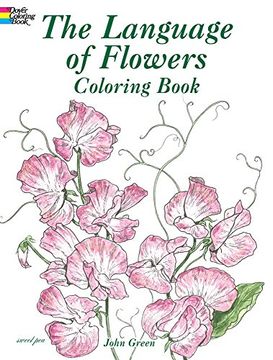 portada The Language of Flowers Coloring Book (Dover Nature Coloring Book) (en Inglés)