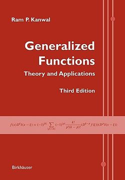 portada generalized functions: theory and applications (en Inglés)