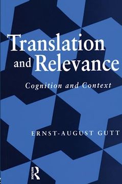 portada Translation and Relevance: Cognition and Context