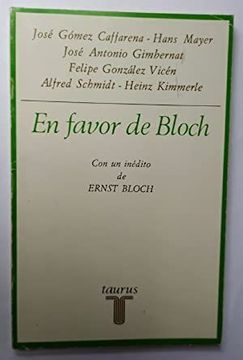 portada En Favor de Bloch