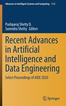 portada Recent Advances in Artificial Intelligence and Data Engineering: Select Proceedings of Aide 2020 (en Inglés)