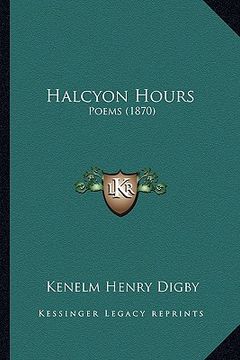 portada halcyon hours: poems (1870) (en Inglés)