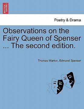 portada observations on the fairy queen of spenser ... the second edition. (in English)