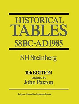 portada Historical Tables: 58 Bc–Ad 1985 (en Inglés)