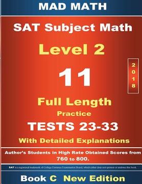portada 2018 SAT Subject Math Level 2 Book C Tests 23-33