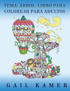 portada Tema: Arbol. Libro Para Colorear Para Adultos