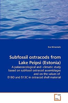 portada subfossil ostracods from lake peipsi (estonia) (en Inglés)