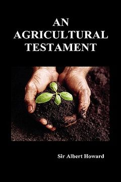 portada an agricultural testament (hardback) (en Inglés)
