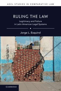 portada Ruling the law (Ascl Studies in Comparative Law) (en Inglés)