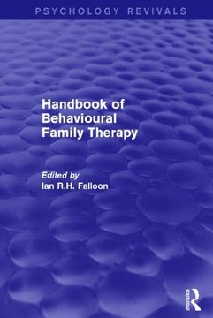 portada Handbook of Behavioural Family Therapy (en Inglés)