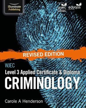 portada Wjec Level 3 Applied Certificate & Diploma Criminology: Revised Edition 
