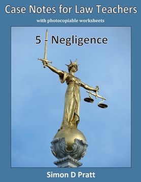 portada Case Notes for Law Teachers: Negligence (en Inglés)