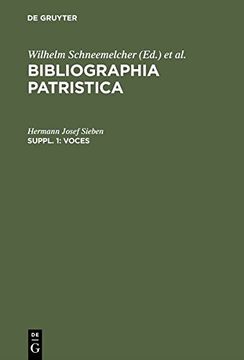 portada Voces: Eine Bibliographie Zu Woertern Und Begriffen Aus Der Patristik (1918-1978) (Bibliographia Patristica: Supplementum)