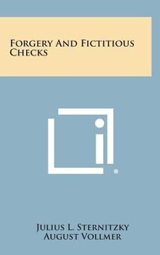 portada Forgery and Fictitious Checks (en Inglés)