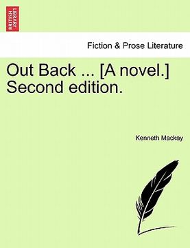 portada out back ... [a novel.] second edition. (en Inglés)