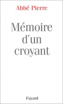 portada Mémoire D'un Croyant