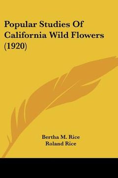 portada popular studies of california wild flowers (1920) (en Inglés)
