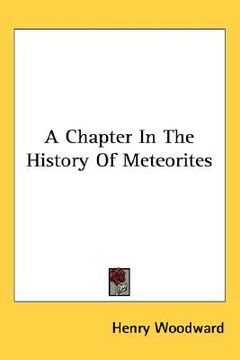portada a chapter in the history of meteorites (en Inglés)