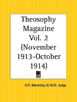portada theosophy magazine, november 1913 to october 1914