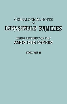 portada genealogical notes of barnstable families. volume ii [massachusetts] (in English)