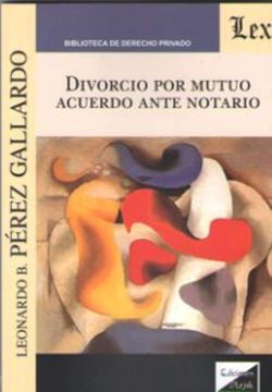 portada Divorcio por mutuo acuerdo ante notario (in Spanish)