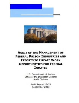 portada Audit of the Management of Federal Prison Industries and Efforts to Create Work Opportunities for Federal Inmates