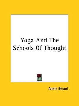 portada yoga and the schools of thought (en Inglés)