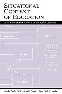 portada situational context of education: a window into the world of bilingual learners (en Inglés)