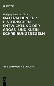 portada Materialien zur Historischen Entwicklung der Gross und Kleinschreibungsregeln (en Alemán)
