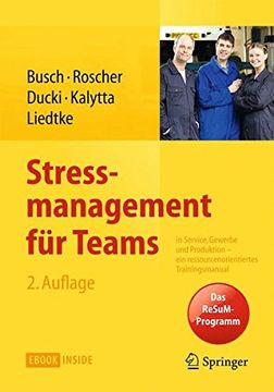 portada Stressmanagement für Teams: In Service, Gewerbe und Produktion - ein Ressourcenorientiertes Trainingsmanual (en Alemán)