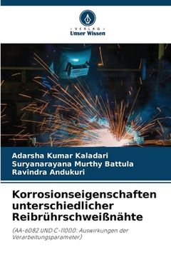 portada Korrosionseigenschaften unterschiedlicher Reibrührschweißnähte (en Alemán)