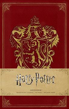 portada Harry Potter: Gryffindor Ruled Pocket Journal 