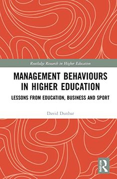 portada Management Behaviours in Higher Education (Routledge Research in Higher Education) (en Inglés)
