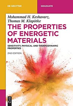 portada The Properties of Energetic Materials: Sensitivity, Physical and Thermodynamic Properties (de Gruyter Textbook) (in English)