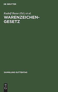 portada Warenzeichengesetz (in German)