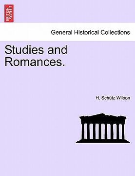 portada studies and romances. (in English)