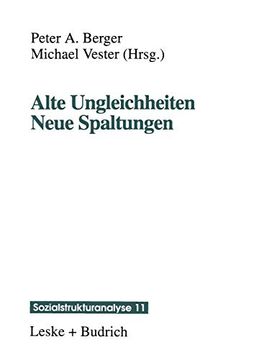 portada Alte Ungleichheiten Neue Spaltungen (en Alemán)