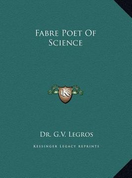 portada fabre poet of science (en Inglés)