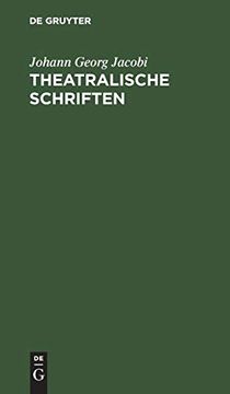 portada Theatralische Schriften (en Alemán)