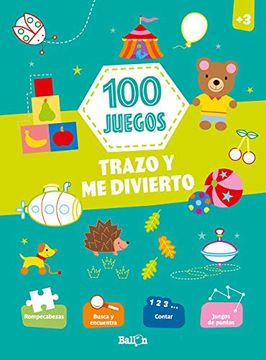 portada 100 Juegos - Trazo y me Divierto +3 (in Spanish)