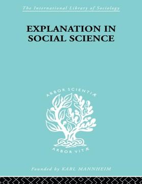 portada Explanation in Social Science (en Inglés)