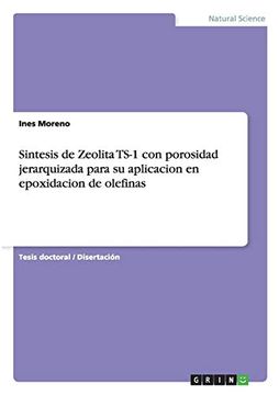 portada Sintesis de Zeolita Ts-1 con Porosidad Jerarquizada Para su Aplicacion en Epoxidacion de Olefinas (in Spanish)