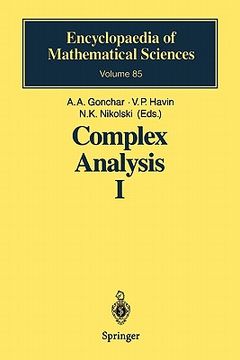 portada complex analysis i: entire and meromorphic functions. polyanalytic functions and their generalizations (en Inglés)