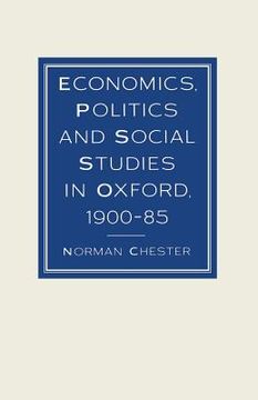portada Economics, Politics and Social Studies in Oxford, 1900-85 (en Inglés)