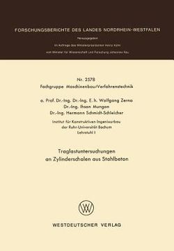 portada Traglastuntersuchungen an Zylinderschalen Aus Stahlbeton