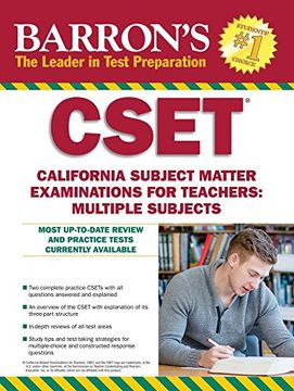 portada Barron's CSET, 4th Edition: California Subject Matter Exams for Teachers: Multiple Subjects