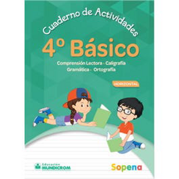 portada Cuaderno de Actividades 4° Basico Horizontal (in Spanish)